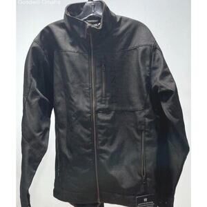 NWT Cinch Men's Medium Bonded Softshell Jacket Brown Storm Defense Full Zip